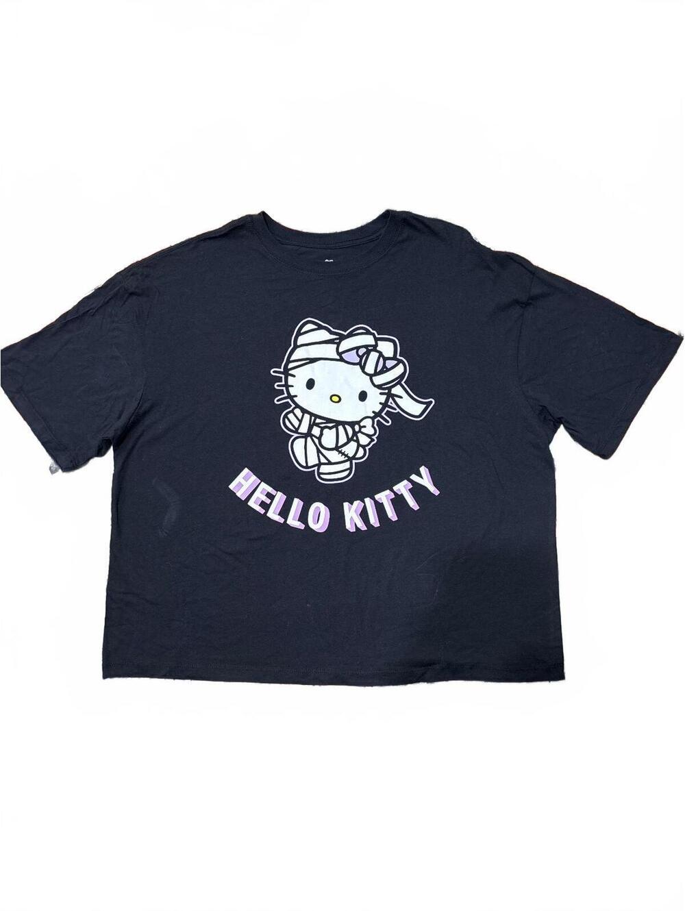 Sanrio Hello Kitty Black Graphic T-Shirt XL